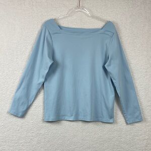 L.L. Bean Woman’s Size Large Boatneck Coastal Popover Top.